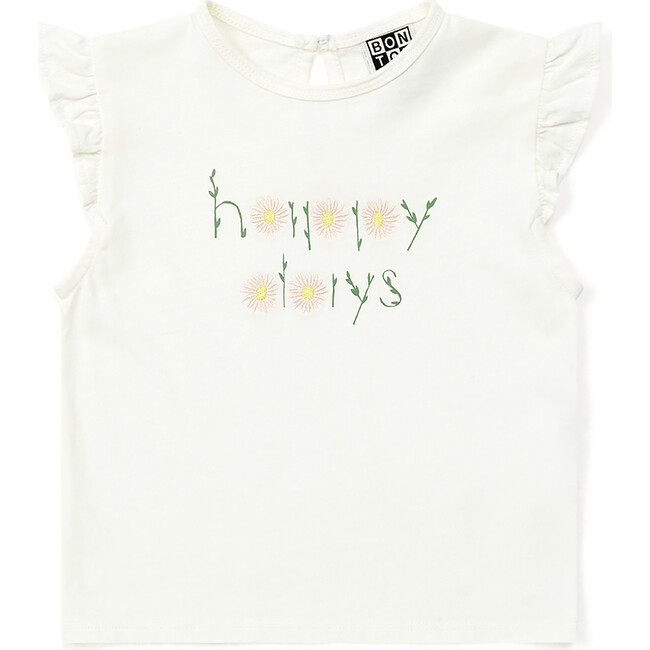 Happy Days Baby T-shirt, White
