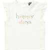 Happy Days Baby T-shirt, White - T-Shirts - 1 - thumbnail