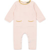 Cotton Knit Pocket Jumpsuit, Pink - Rompers - 1 - thumbnail