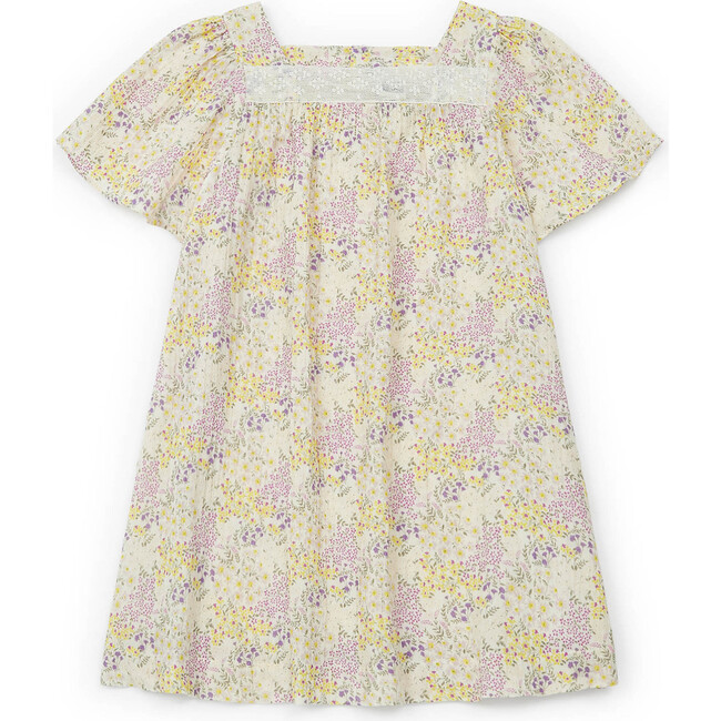 Nopales Ditsy Floral Dress,  Yellow