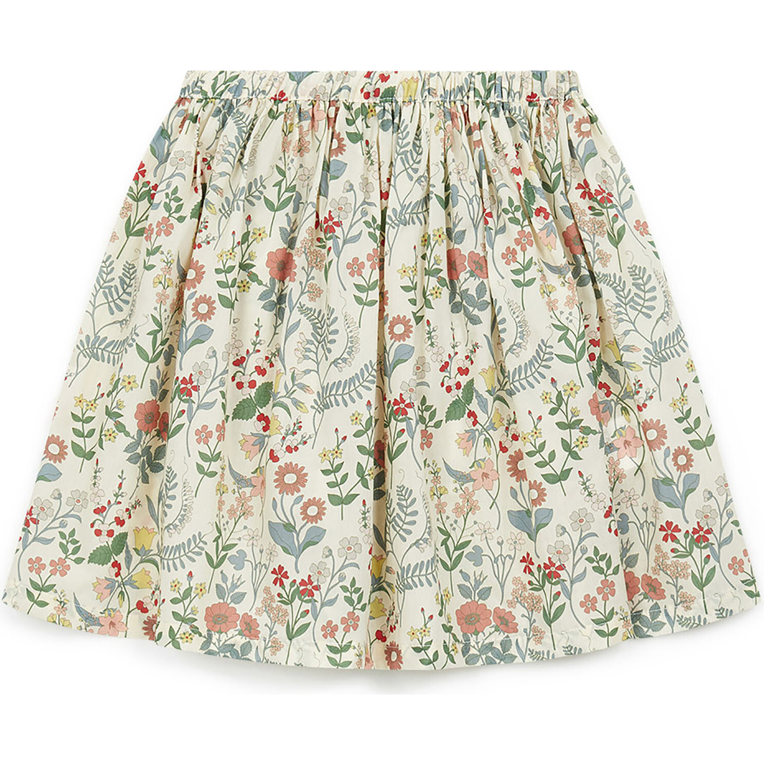 Garden Flowers Skirt,  Green - Skirts - 1