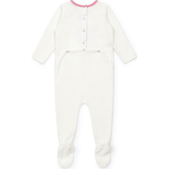 Heart Breaker Footie Pajamas, White - Footie Pajamas - 2