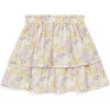 Ditsy Floral Ruffle Skirt,  Yellow - Skirts - 2