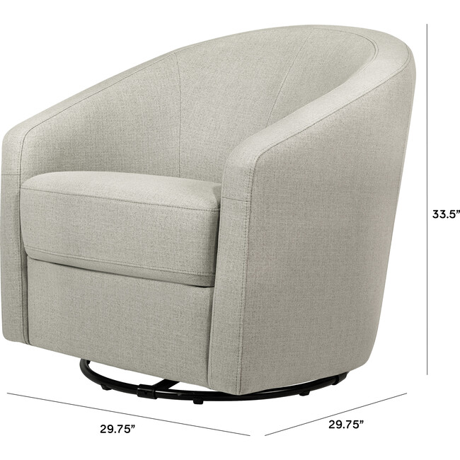 Madison Swivel Glider, Water Repellent & Stain Resistant,  Eco-Performance Grey Eco-Twill