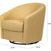 Madison Swivel Glider, Eco-Performance Fabric, Dijon Eco-Twill - Nursery Chairs - 6 - thumbnail