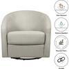 Madison Swivel Glider, Water Repellent & Stain Resistant,  Eco-Performance Grey Eco-Twill - Nursery Chairs - 3 - thumbnail