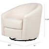 Madison Swivel Glider, Eco-Performance Fabric, Natural Eco-Twill - Nursery Chairs - 3 - thumbnail