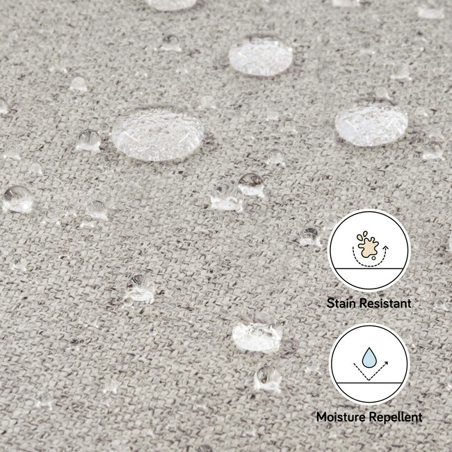 Madison Swivel Glider, Water Repellent & Stain Resistant,  Eco-Performance Grey Eco-Twill - Nursery Chairs - 4