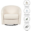 Madison Swivel Glider, Eco-Performance Fabric, Natural Eco-Twill - Nursery Chairs - 4 - thumbnail