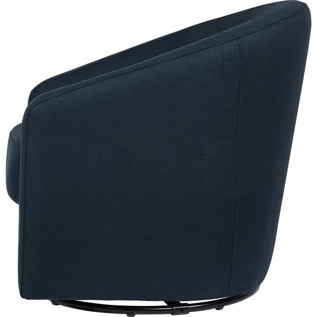 Madison Swivel Glider, Eco-Performance Fabric, Navy Eco-Twill - Nursery Chairs - 5