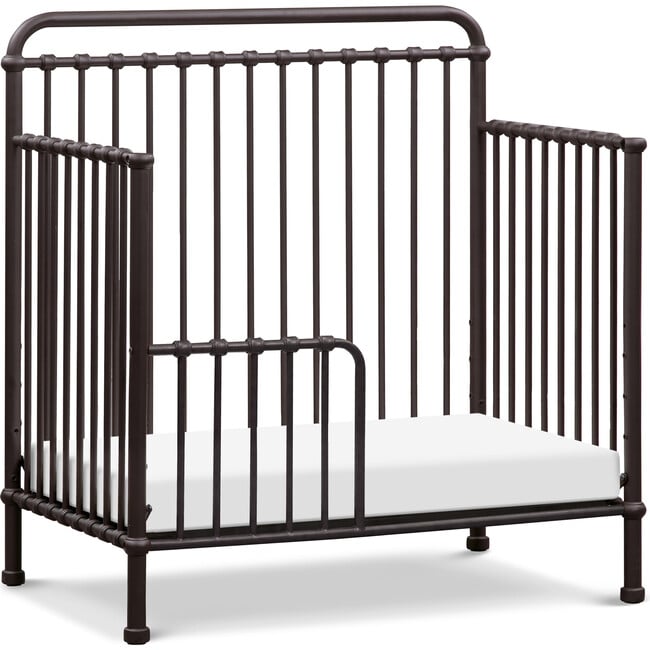 Winston 4-in-1 Convertible Mini Crib, Vintage Iron - Cribs - 4