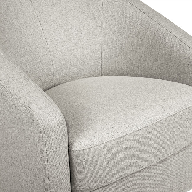 Madison Swivel Glider, Water Repellent & Stain Resistant,  Eco-Performance Grey Eco-Twill - Nursery Chairs - 6