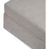 Crawford Gliding Ottoman in Eco-Performance Fabric, Grey Eco-Weave - Ottomans - 6 - thumbnail