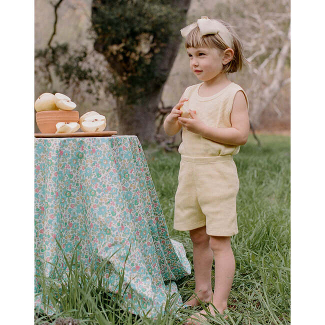 Noble Organic Waffle Tank Set, Buttercream - Pajamas - 3