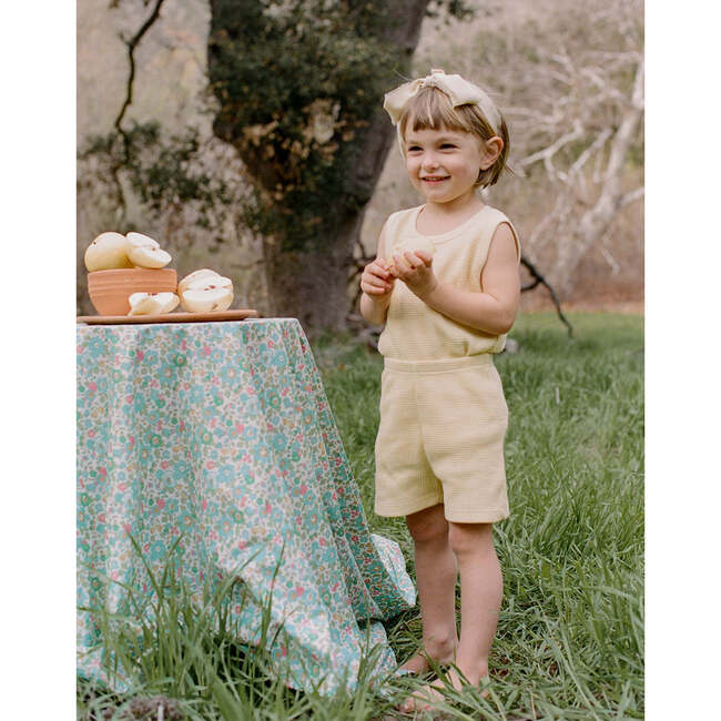 Noble Organic Waffle Tank Set, Buttercream - Pajamas - 4