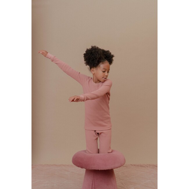 Noble Organic Waffle Set, Dusty Rose - Pajamas - 5