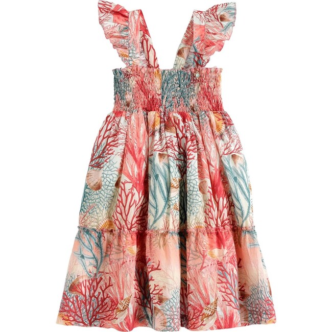 Coral Reef Tiered Dress, Pink