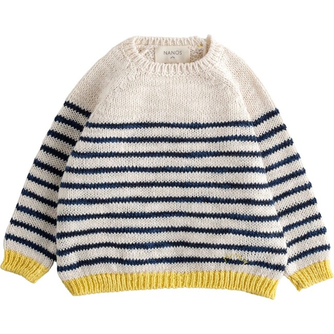 Nautical Stripe Baby Sweater, Navy