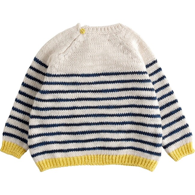 Nautical Stripe Baby Sweater, Navy
