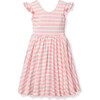 Flutter Play Dress, Sunset Pink Stripe - Dresses - 1 - thumbnail