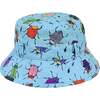 The Adventurer Bucket Hat, Blue Bugs Print - Hats - 1 - thumbnail