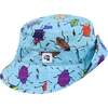 The Adventurer Bucket Hat, Blue Bugs Print - Hats - 3