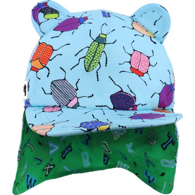 The Cub Sun Hat, Blue Bugs Print - Hats - 4