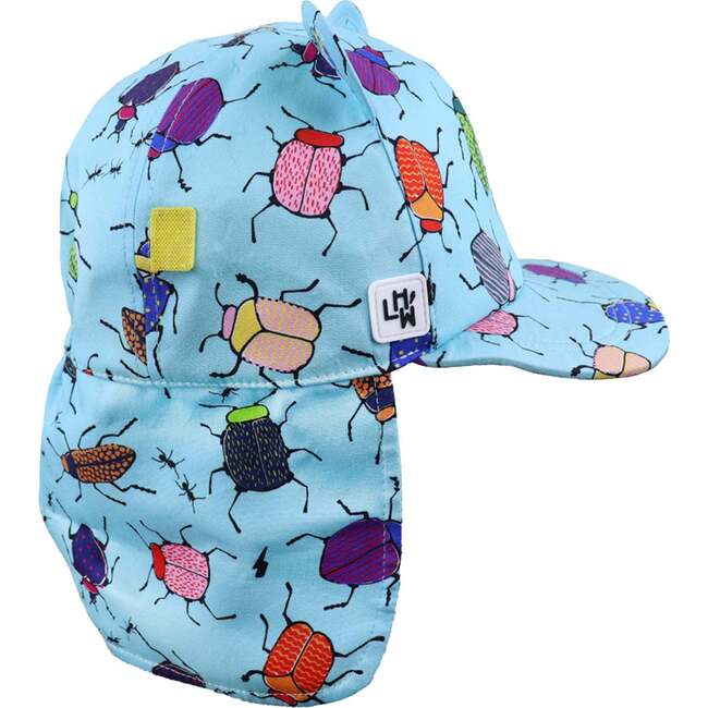 The Cub Sun Hat, Blue Bugs Print - Hats - 5