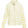 Women's Delancey Pullover, Volly Yellow/ White - Sweatshirts - 1 - thumbnail