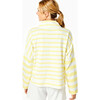Women's Delancey Pullover, Volly Yellow/ White - Sweatshirts - 3 - thumbnail