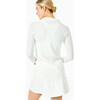 Women's Ace Quarter Zip, White - Sweatshirts - 3