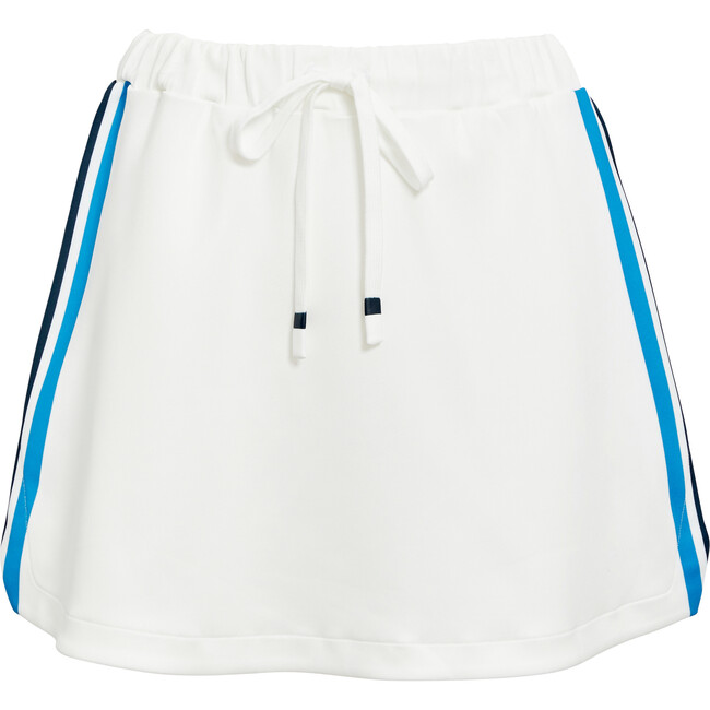 Women's Port Skirt, White/ AB Blue/ Navy