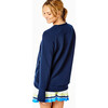 Women's Everyday Crewneck, Navy - Sweatshirts - 3