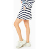 Women's Whaler Skirt, Navy/ Buoy Blue Stripe - Skirts - 2