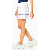 Women's Court Skort, White/ Navy/ Gamepoint Pink - Skirts - 2