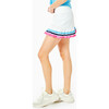 Women's Court Skort, White/ Electric Teal/ Navy/ Neon Pink - Skirts - 2