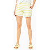 Women's Quince Short, Volly Yellow/ White - Shorts - 4