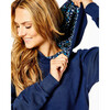 Women's Hamilton Hoodie, Navy Courtside Floral - Sweatshirts - 5