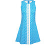 Women's Ocean Reef Dress, Breakpoint Blue Floral/ White Stripe - Dresses - 1 - thumbnail