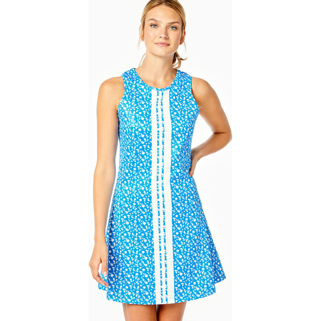Women's Ocean Reef Dress, Breakpoint Blue Floral/ White Stripe - Dresses - 4