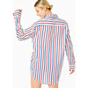 Women's Naples Dress, Americana Blue stripe - Dresses - 3