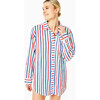 Women's Naples Dress, Americana Blue stripe - Dresses - 4