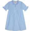 The Little Pintuck Dress, Little Boy Blue Stripe - Dresses - 1 - thumbnail