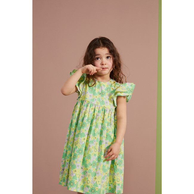 The Little Frill Dress, Glorious Green Floral
