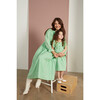 The Little Heart Dress, Spring Green Gingham - Dresses - 7