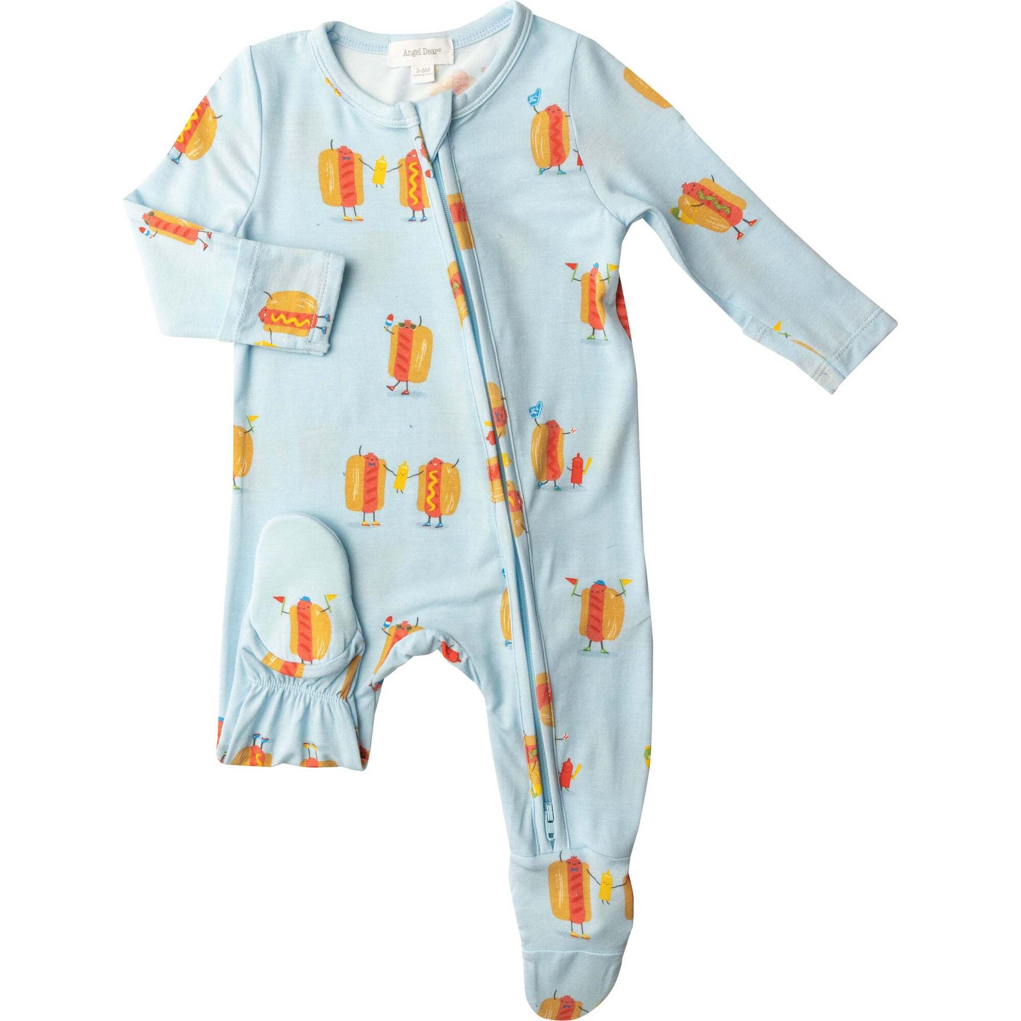 ZIPPER FOOTIE - HOTDOGS ZIPPER FOOTIE - HOTDOGS