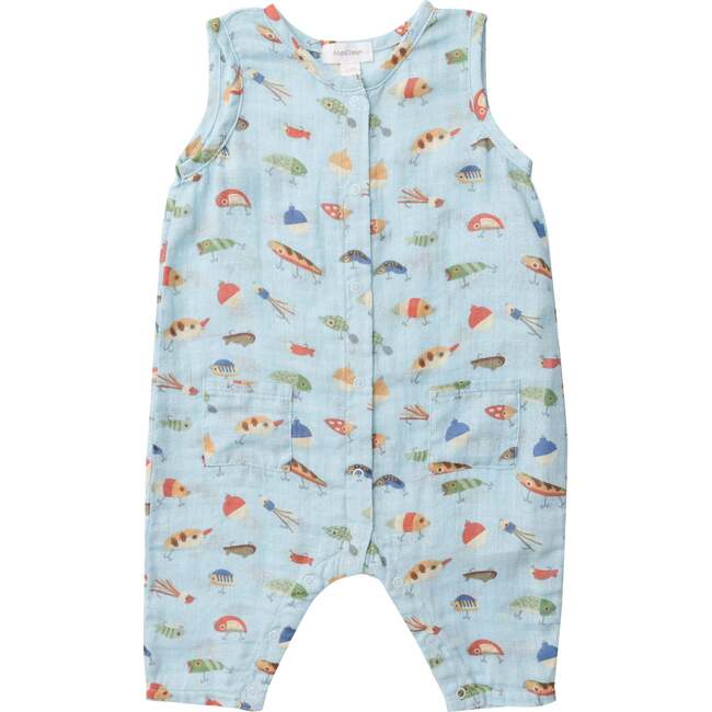 Fishing Lures Sleeveless Shortie Romper - Rompers - 1