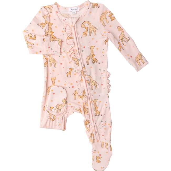 Giraffes 2 Way Zipper Footie