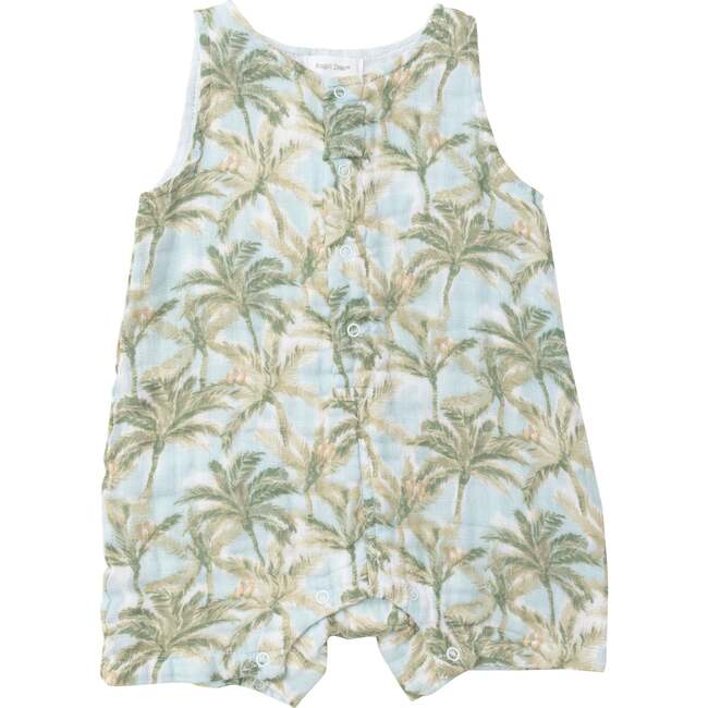 Palm Trees Sleeveless Romper - Rompers - 1 - zoom