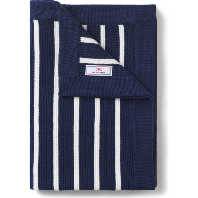 Sweater Knit Stroller Blanket, Blue